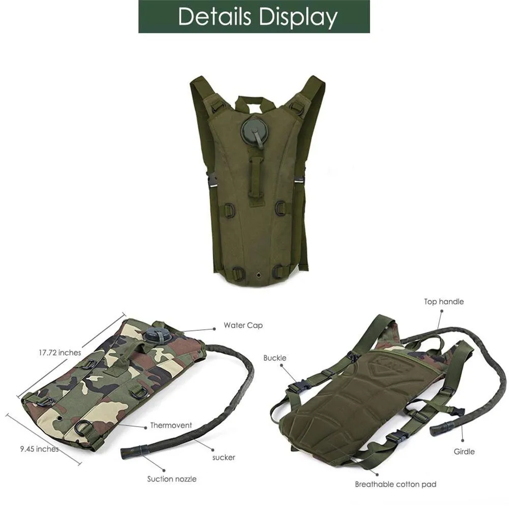 2L RUCKSACK TACTICAL HYDRATION BACKPACK