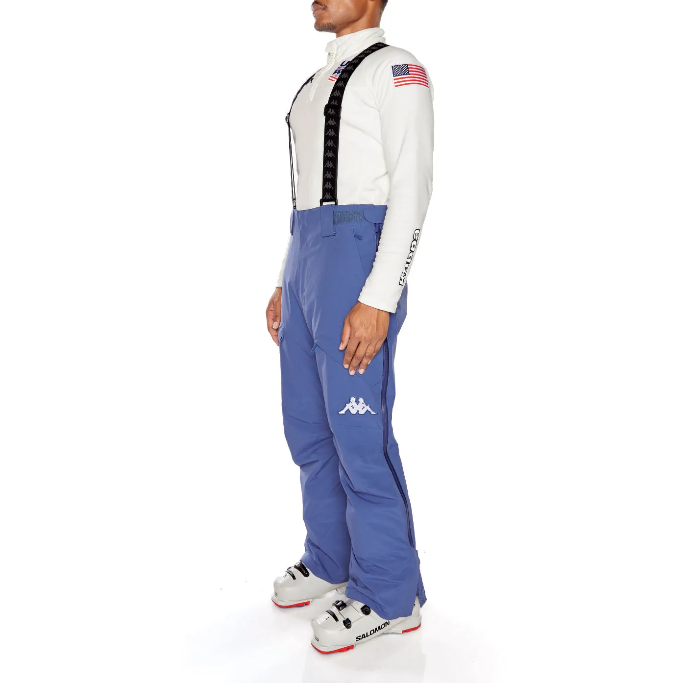 6Cento 622P US Full Zip Ski Pants - Blue Fiord