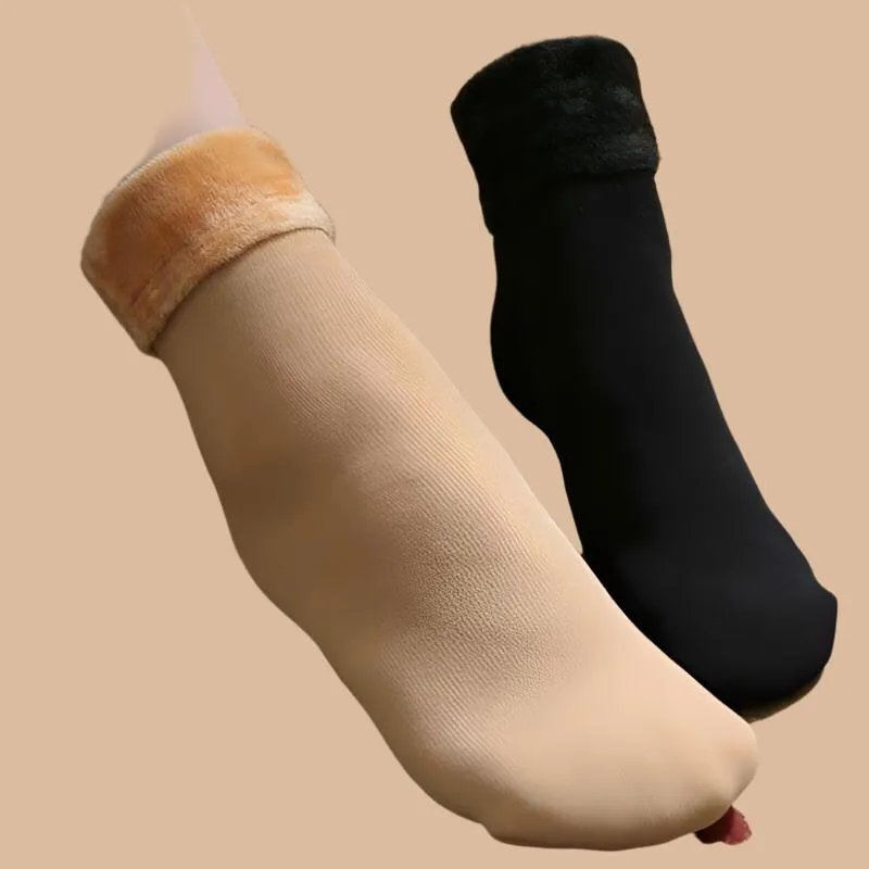 Autumn and winter socks men and women velvet thick snow socks