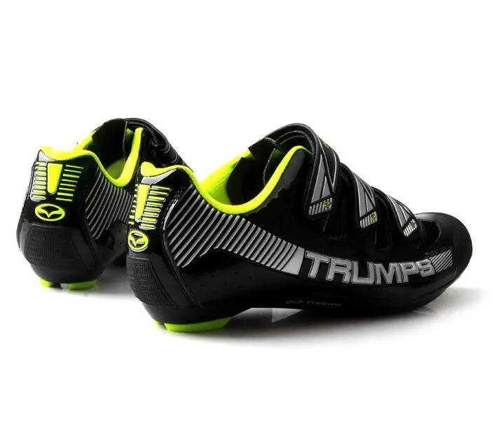 Black White Road Bike Racing Shoes