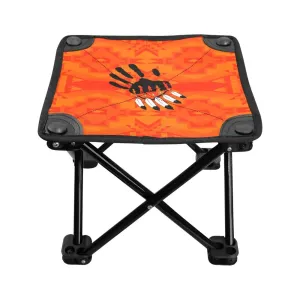 Fancy Orange A feather for each Folding Fishing Stool