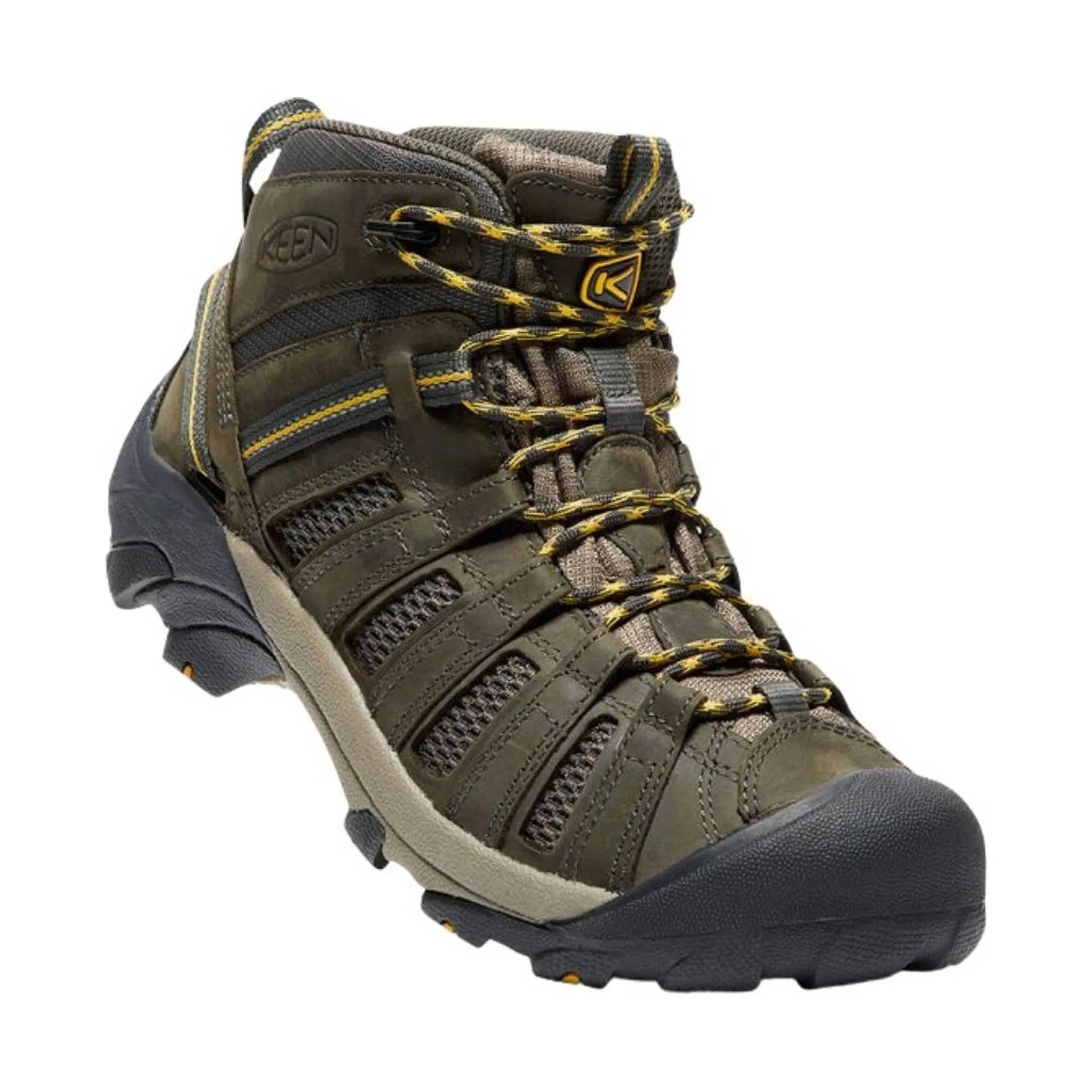 KEEN Men's Voyageur Mid Hiking Boot - Raven/ Tawny Olive