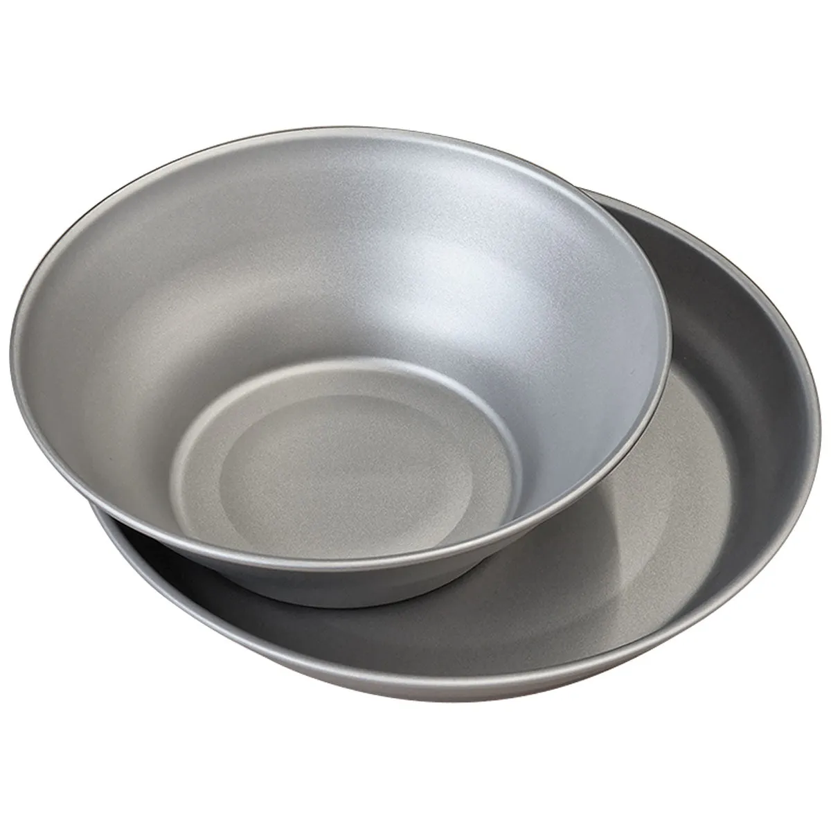 Lifeventure Titanium Camping Plate & Bowl Set