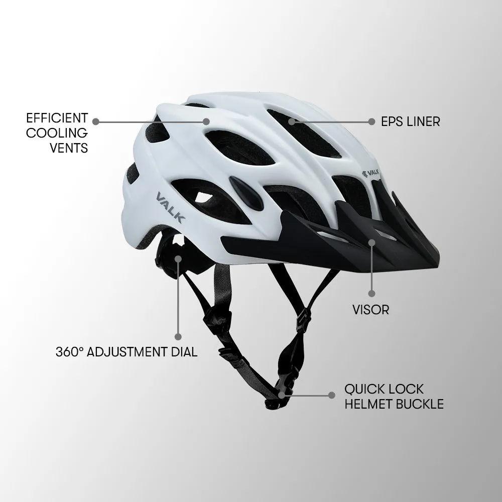 Lightweight MTB Helmet, 22 Vents, Polycarbonate Safety VALK