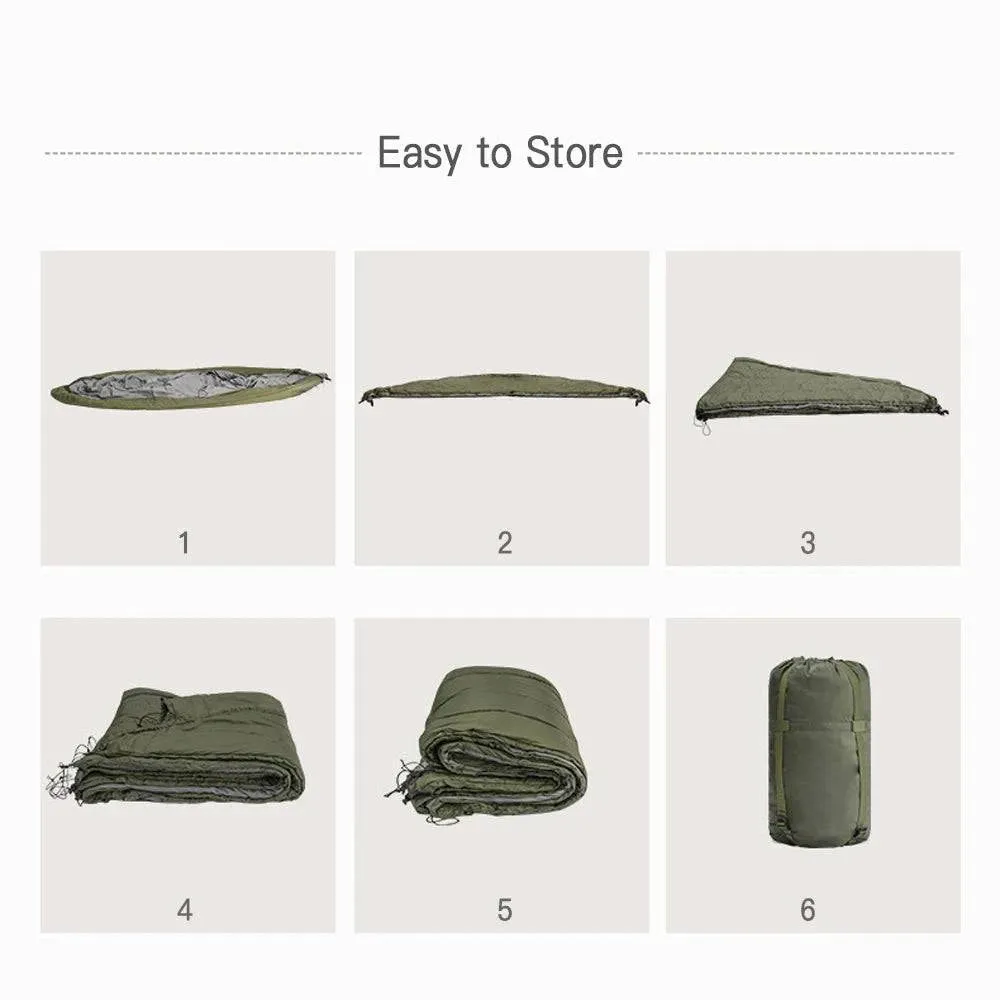 Multifunctional Hammock Underquilt Sleeping Bag Winter Warm Hammock Under Blanket Poncho for Camping Traveling Swing With Bag