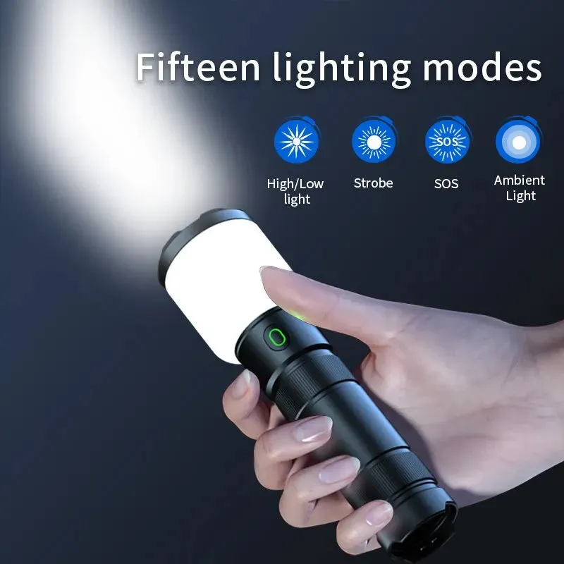 NATFIRE SF1 LED Camping Flashlight USB C Rechargeable Lamp 4 Color Waterproof Flashlight Portable Powerful Flashlights