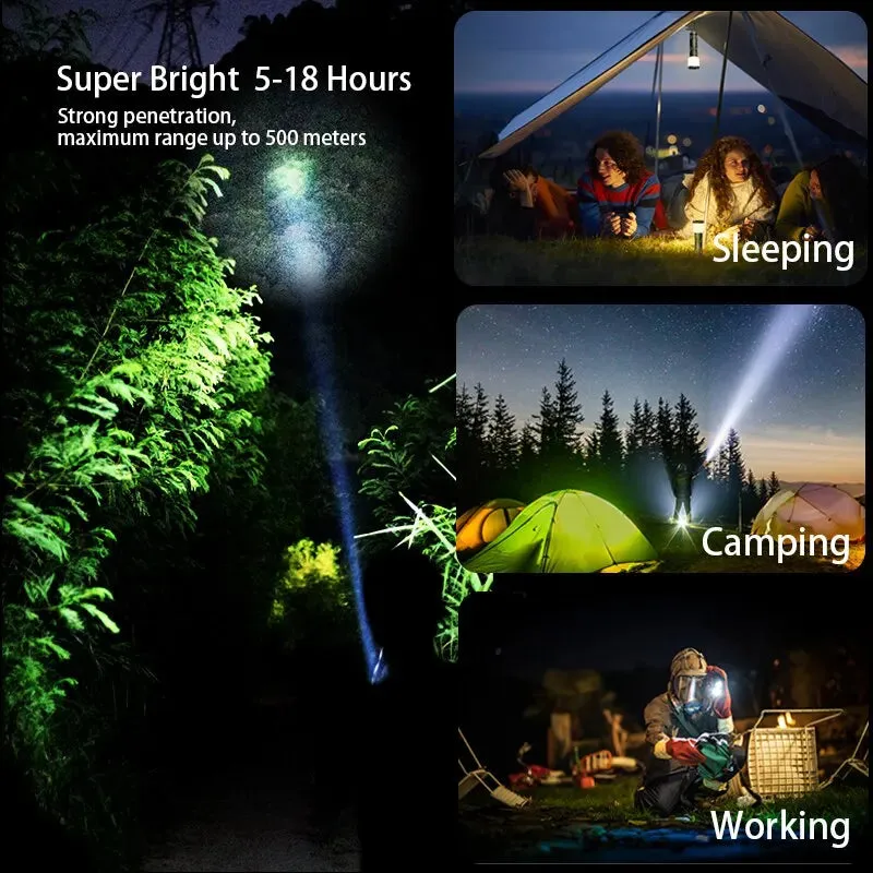 NATFIRE SF1 LED Camping Flashlight USB C Rechargeable Lamp 4 Color Waterproof Flashlight Portable Powerful Flashlights