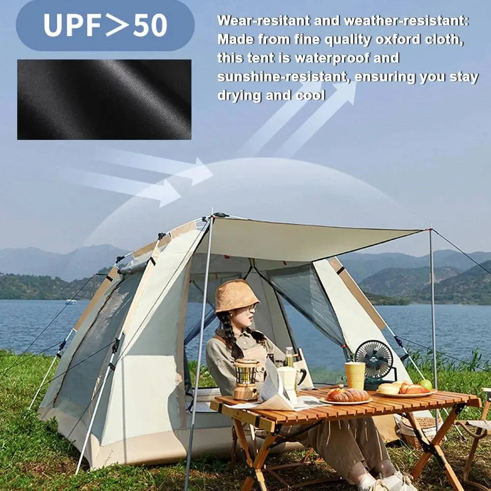 Outdoor Camping Tent Automatic Quick-opening Tent Portable Rainproof Sunshine-proof Tent for Self-driving Travel Fishing Hiking