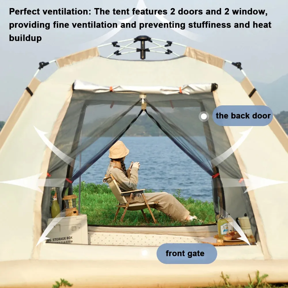 Outdoor Camping Tent Automatic Quick-opening Tent Portable Rainproof Sunshine-proof Tent for Self-driving Travel Fishing Hiking