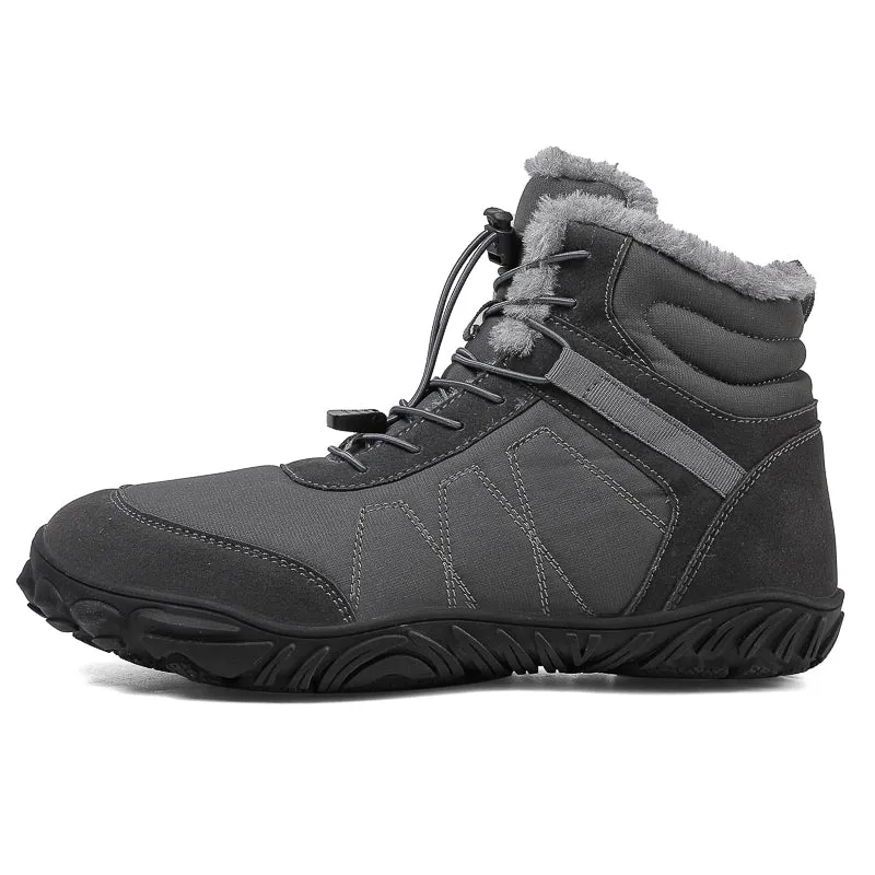 Outdoor Snow Boots Thick Sole Cotton Shoes Hiking Shoes Footwear Non-slip & Waterproof Winter Barefoot Shoe (Unisex)