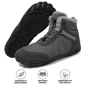 Outdoor Snow Boots Thick Sole Cotton Shoes Hiking Shoes Footwear Non-slip & Waterproof Winter Barefoot Shoe (Unisex)