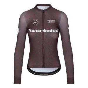 PAS NORMAL STUDIOS TKO Women Mechanism Long Sleeve Jersey AW23 - Mahogany Transmission