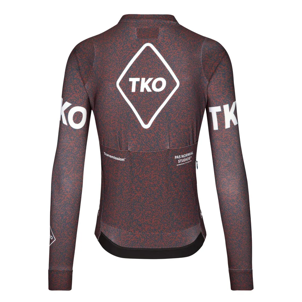 PAS NORMAL STUDIOS TKO Women Mechanism Long Sleeve Jersey AW23 - Mahogany Transmission