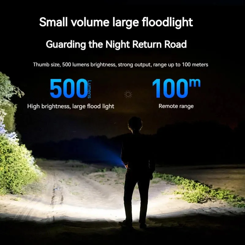 Philips SFL1121 Newest Portable Flashlight LED Rechargeable Mini EDC Keychain Flashlights Camping Lamp For Hiking Self Defense