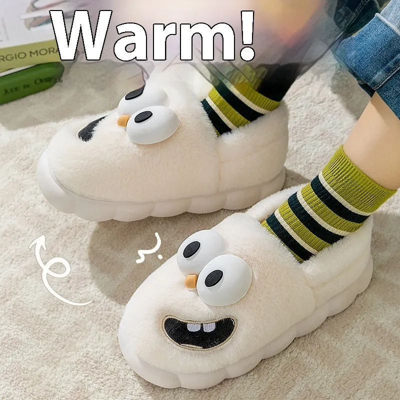 Slippers Winter Indoor Shoes Home Warm Velvet