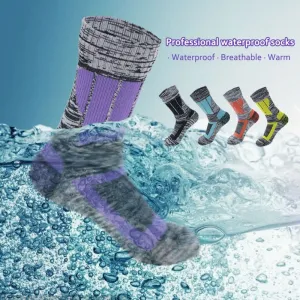 Socks Waterproof Breathable Outdoor Activities Camping Hunting Fishing Warm Soft Socks Fishing Skiing Seamless Waterproof Socks