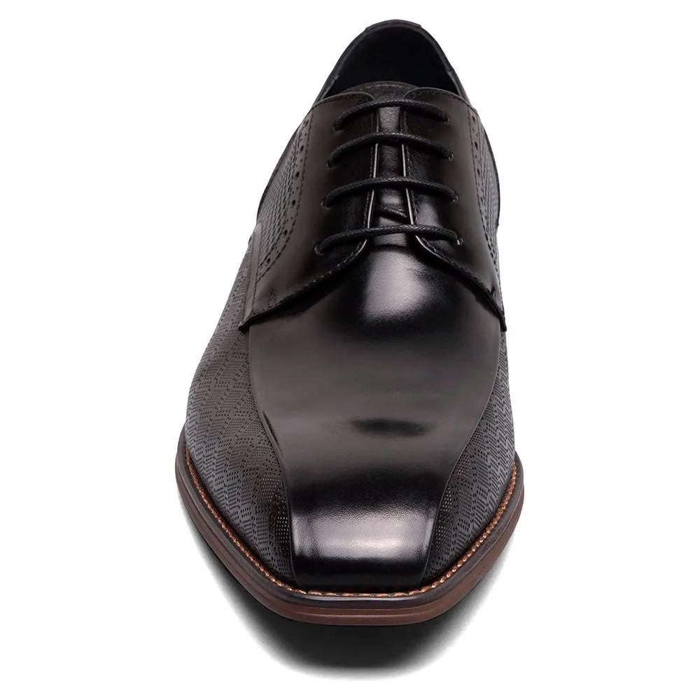 Stacy Adams Simmons Black Men’s Bike Toe Lace-Up Shoes