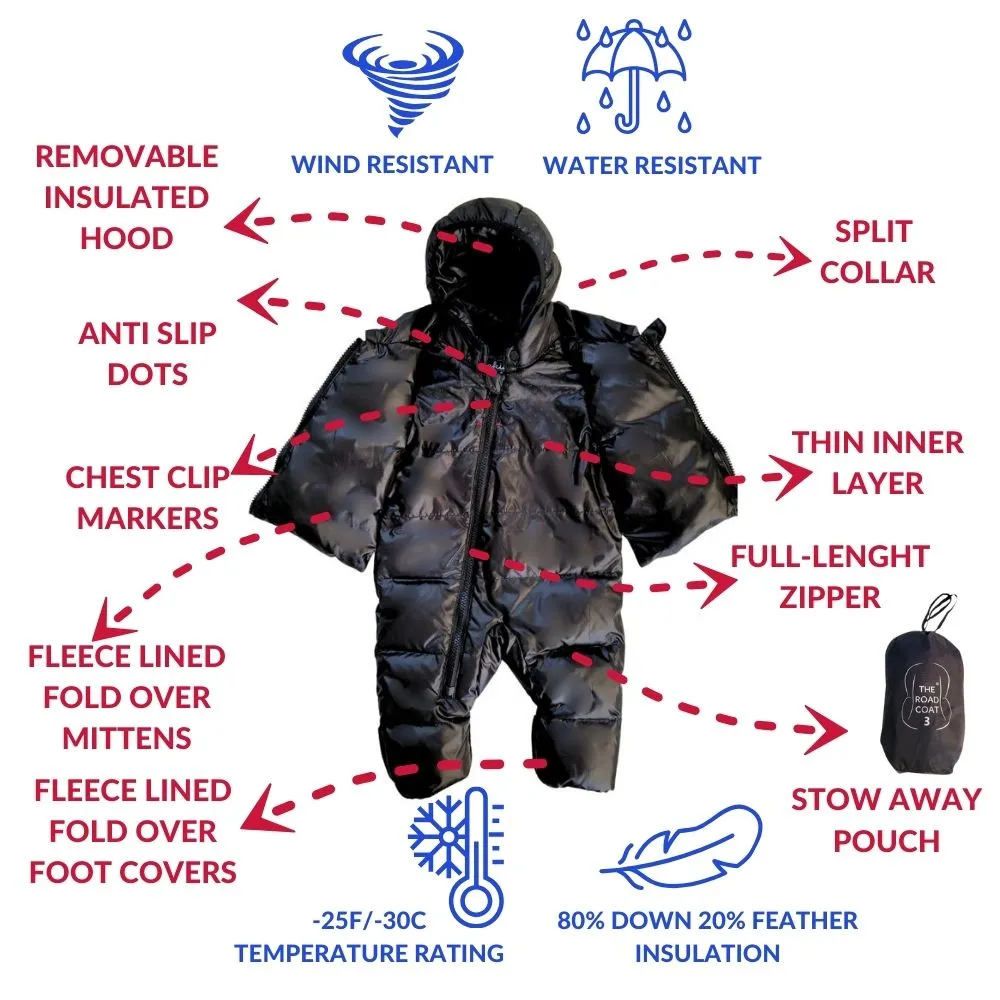 The Road Coat Snow Suit - Black