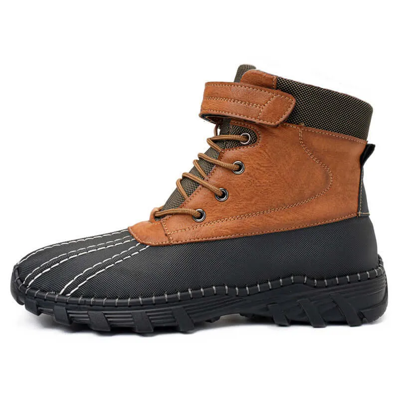 Winter Fleece Lace-up Snow Boots For Men & Women Waterproof And Anti-slip Outdoor Work Boot