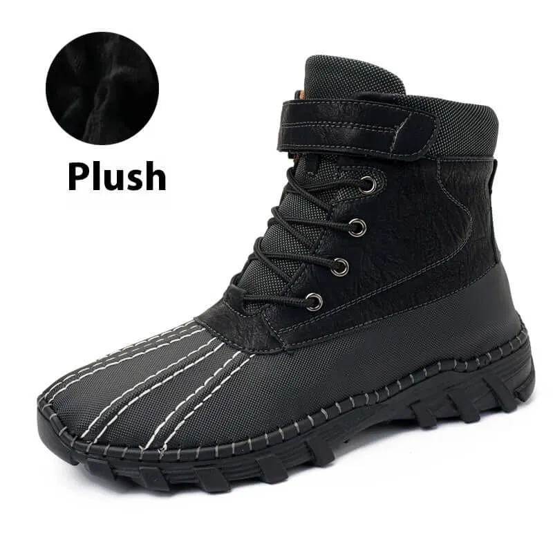 Winter Fleece Lace-up Snow Boots For Men & Women Waterproof And Anti-slip Outdoor Work Boot